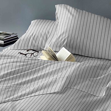 Martex Cationic Solid Twin XL Blue Sheet Set