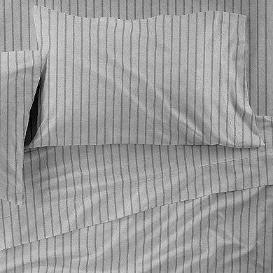 Martex Cationic Solid Twin XL Blue Sheet Set