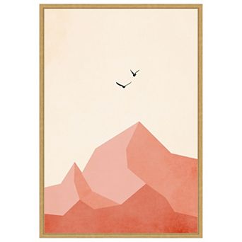 Zugspitze by Eins Kubistika Framed Canvas Wall Art Print