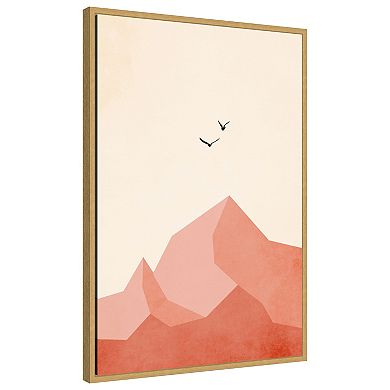 Zugspitze by Eins Kubistika Framed Canvas Wall Art Print