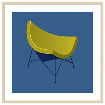 Mid Century Chair I by PI Gallerie Wood Framed Wall Art Print
