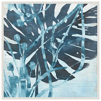 Water Palms I by June Erica Vess Framed Canvas Wall Art Print