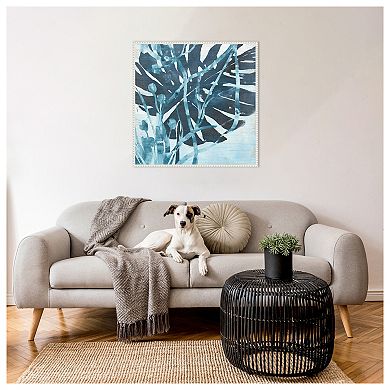 Water Palms I by June Erica Vess Framed Canvas Wall Art Print