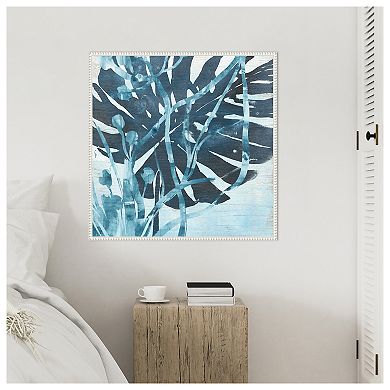 Water Palms I by June Erica Vess Framed Canvas Wall Art Print