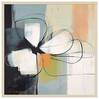 Floral Abstraction Serenity I by Irena Orlov Wood Framed Wall Art Print