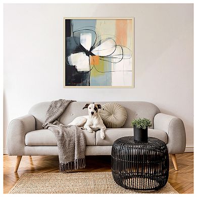 Floral Abstraction Serenity I by Irena Orlov Wood Framed Wall Art Print