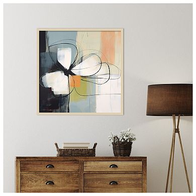 Floral Abstraction Serenity I by Irena Orlov Wood Framed Wall Art Print