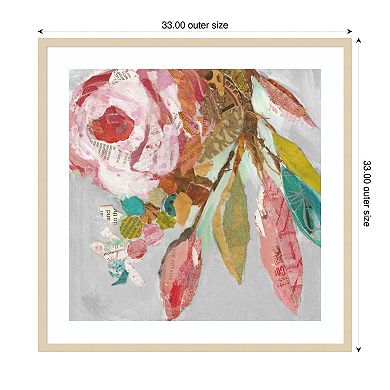 Dream Flower III by Elizabeth St Hilaire Wood Framed Wall Art Print