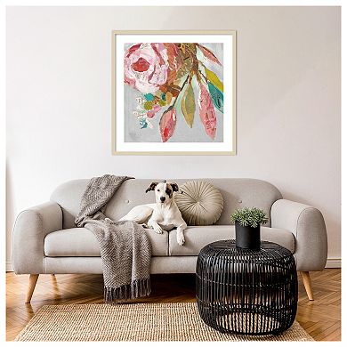 Dream Flower III by Elizabeth St Hilaire Wood Framed Wall Art Print