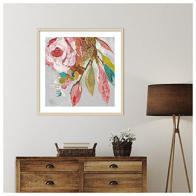 Dream Flower III by Elizabeth St Hilaire Wood Framed Wall Art Print