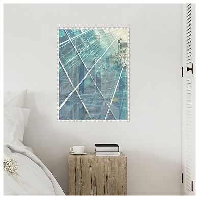 Cityworks III by Steve Hunziker Framed Canvas Wall Art Print