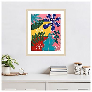 Bold Tropica II by Regina Moore Wood Framed Wall Art Print