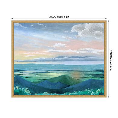 Sunset Outlook II by Grace Popp Framed Canvas Wall Art Print