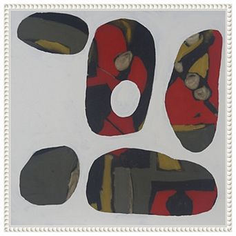 Painted Stones II by Erin McGee Ferrell Framed Canvas Wall Art Print