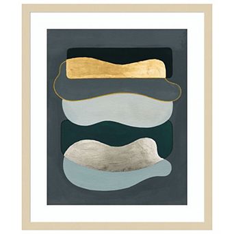Underwater Coins II by Grace Popp Wood Framed Wall Art Print