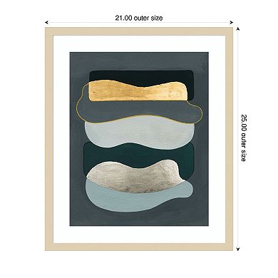 Underwater Coins II by Grace Popp Wood Framed Wall Art Print