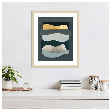 Underwater Coins II by Grace Popp Wood Framed Wall Art Print
