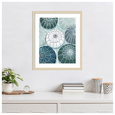 Moroccan Street Poufs by Yvette St. Wood Framed Wall Art Print