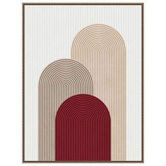 Circle composition 4 by Vitor Costa Framed Canvas Wall Art Print