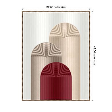 Circle composition 4 by Vitor Costa Framed Canvas Wall Art Print