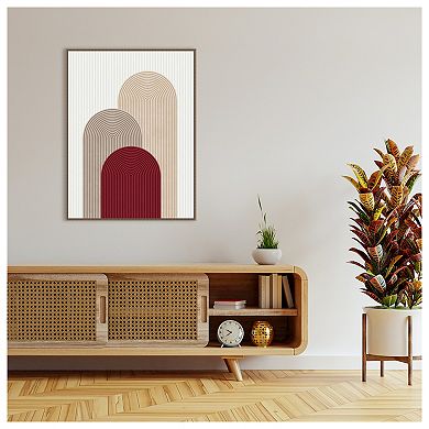 Circle composition 4 by Vitor Costa Framed Canvas Wall Art Print