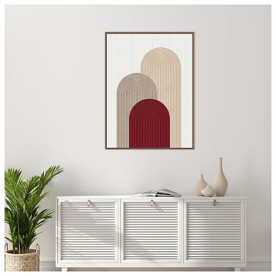 Circle composition 4 by Vitor Costa Framed Canvas Wall Art Print