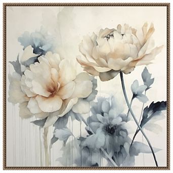 Blooms of Inspiration II by Lazar studio Framed Canvas Wall Art Print