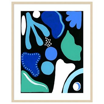 Cool Shapes I by Regina Moore Wood Framed Wall Art Print