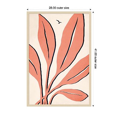 Ophelia Rose by Eins Kubistika Wood Framed Wall Art Print