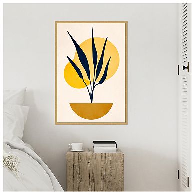 Copenhagen 1978 Study No 5 by Eins Kubistika Framed Canvas Wall Art Print