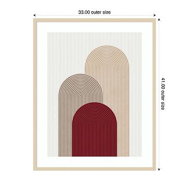 Circle composition 4 by Vitor Costa Wood Framed Wall Art Print