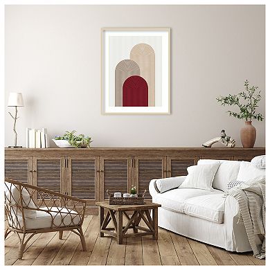 Circle composition 4 by Vitor Costa Wood Framed Wall Art Print