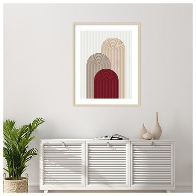 Circle composition 4 by Vitor Costa Wood Framed Wall Art Print