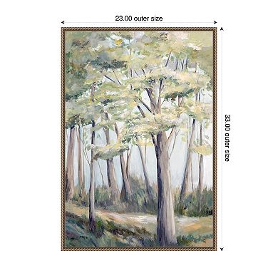 Verdant Canopy by Hannah Dawson Framed Canvas Wall Art Print