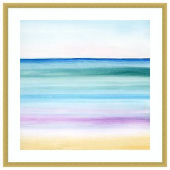 Dawn on the Bay II by Grace Popp Wood Framed Wall Art Print