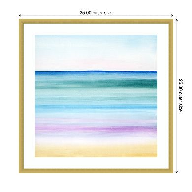 Dawn on the Bay II by Grace Popp Wood Framed Wall Art Print