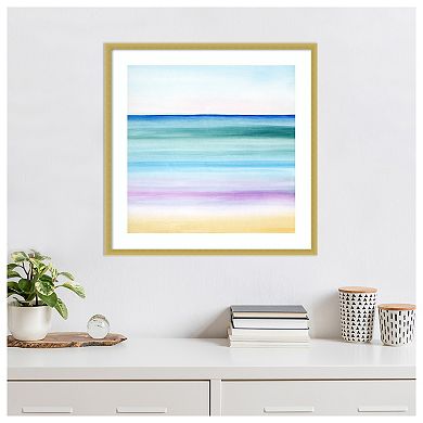 Dawn on the Bay II by Grace Popp Wood Framed Wall Art Print