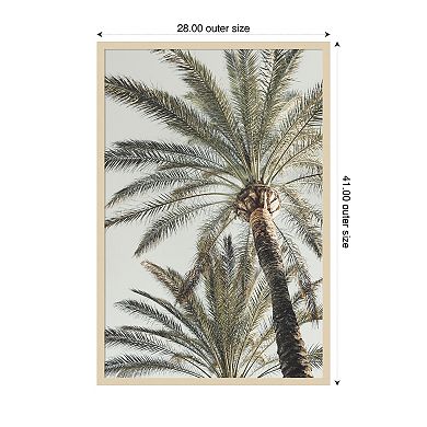 Palm 005 by Pictufy Studio III Wood Framed Wall Art Print