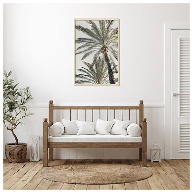 Palm 005 by Pictufy Studio III Wood Framed Wall Art Print
