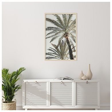 Palm 005 by Pictufy Studio III Wood Framed Wall Art Print