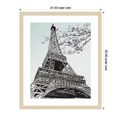 Spring in Paris I by Melissa W. Wood Framed Wall Art Print