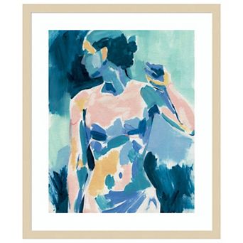 Loose Expressive Figure II by Victoria Barnes Wood Framed Wall Art Print