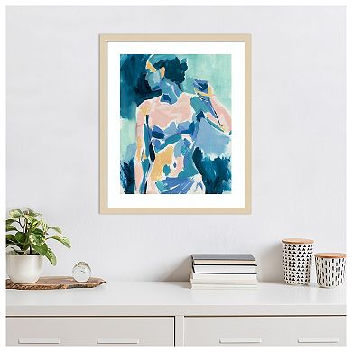 Loose Expressive Figure II by Victoria Barnes Wood Framed Wall Art Print