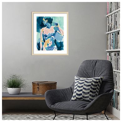 Loose Expressive Figure II by Victoria Barnes Wood Framed Wall Art Print