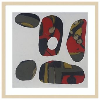 Painted Stones II by Erin McGee Ferrell Wood Framed Wall Art Print