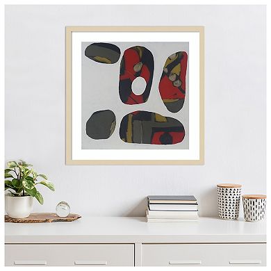 Painted Stones II by Erin McGee Ferrell Wood Framed Wall Art Print