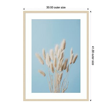 Bunny Grass No 3 by Pictufy Studio III Wood Framed Wall Art Print