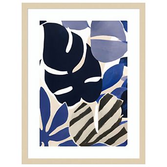 The Blues by Merel Takken Wood Framed Wall Art Print