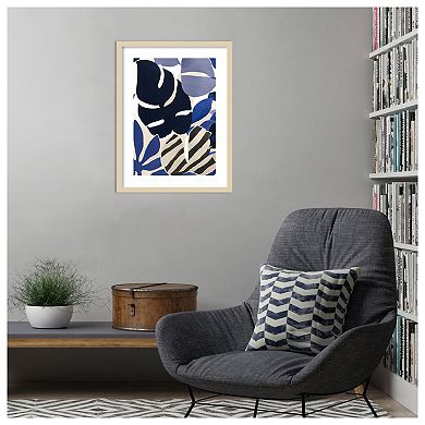 The Blues by Merel Takken Wood Framed Wall Art Print