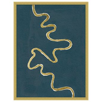 Oxbow III by Michael Willett Wood Framed Wall Art Print
